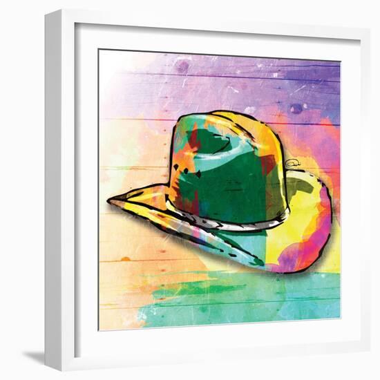 Colorful Hat-OnRei-Framed Art Print