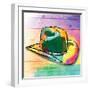 Colorful Hat-OnRei-Framed Art Print