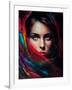 Colorful Head Scarf-Incado-Framed Art Print