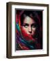 Colorful Head Scarf-Incado-Framed Art Print