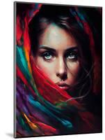 Colorful Head Scarf-Incado-Mounted Art Print