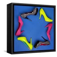 Colorful High Heels Frame-NinaMalyna-Framed Stretched Canvas