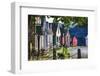 Colorful Historic Houses Mystic Seaport-George Oze-Framed Photographic Print