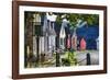 Colorful Historic Houses Mystic Seaport-George Oze-Framed Photographic Print
