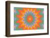 Colorful Horizontal Retro Background in Style Hippie.-Elena Emchuk-Framed Photographic Print