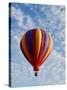 Colorful Hot Air Balloon in Sky, Albuquerque, New Mexico, USA-null-Stretched Canvas