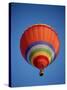 Colorful Hot Air Balloon in Sky, Albuquerque, New Mexico, USA-null-Stretched Canvas