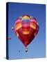 Colorful Hot Air Balloon in Sky, Albuquerque, New Mexico, USA-null-Stretched Canvas