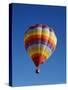 Colorful Hot Air Balloon in Sky, Albuquerque, New Mexico, USA-null-Stretched Canvas