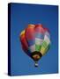 Colorful Hot Air Balloon in Sky, Albuquerque, New Mexico, USA-null-Stretched Canvas