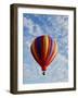 Colorful Hot Air Balloon in Sky, Albuquerque, New Mexico, USA-null-Framed Photographic Print