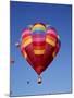 Colorful Hot Air Balloon in Sky, Albuquerque, New Mexico, USA-null-Mounted Photographic Print