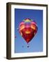 Colorful Hot Air Balloon in Sky, Albuquerque, New Mexico, USA-null-Framed Photographic Print