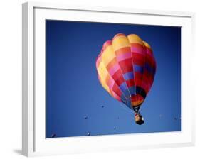 Colorful Hot Air Balloon in Sky, Albuquerque, New Mexico, USA-null-Framed Photographic Print