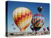 Colorful Hot Air Balloons, Albuquerque Balloon Fiesta, Albuquerque, New Mexico, USA-null-Stretched Canvas