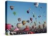 Colorful Hot Air Balloons, Albuquerque Balloon Fiesta, Albuquerque, New Mexico, USA-null-Stretched Canvas