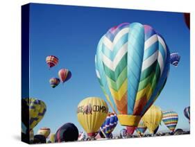 Colorful Hot Air Balloons, Albuquerque Balloon Fiesta, Albuquerque, New Mexico, USA-null-Stretched Canvas