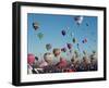 Colorful Hot Air Balloons, Albuquerque Balloon Fiesta, Albuquerque, New Mexico, USA-null-Framed Photographic Print