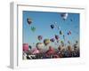 Colorful Hot Air Balloons, Albuquerque Balloon Fiesta, Albuquerque, New Mexico, USA-null-Framed Photographic Print