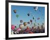 Colorful Hot Air Balloons, Albuquerque Balloon Fiesta, Albuquerque, New Mexico, USA-null-Framed Photographic Print