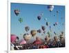 Colorful Hot Air Balloons, Albuquerque Balloon Fiesta, Albuquerque, New Mexico, USA-null-Framed Photographic Print