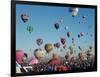 Colorful Hot Air Balloons, Albuquerque Balloon Fiesta, Albuquerque, New Mexico, USA-null-Framed Photographic Print