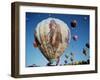 Colorful Hot Air Balloons, Albuquerque Balloon Fiesta, Albuquerque, New Mexico, USA-null-Framed Photographic Print