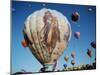 Colorful Hot Air Balloons, Albuquerque Balloon Fiesta, Albuquerque, New Mexico, USA-null-Mounted Photographic Print