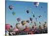 Colorful Hot Air Balloons, Albuquerque Balloon Fiesta, Albuquerque, New Mexico, USA-null-Stretched Canvas