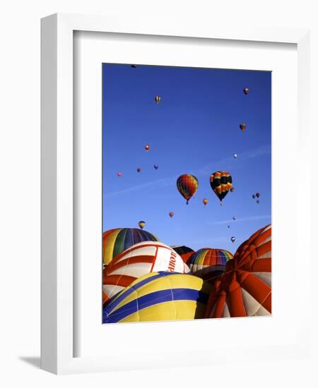 Colorful Hot Air Balloons, Albuquerque, NM-Bill Bachmann-Framed Photographic Print