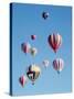 Colorful Hot Air Balloons in Sky, Albuquerque, New Mexico, USA-null-Stretched Canvas