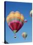 Colorful Hot Air Balloons in Sky, Albuquerque, New Mexico, USA-null-Stretched Canvas