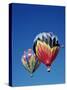 Colorful Hot Air Balloons in Sky, Albuquerque, New Mexico, USA-null-Stretched Canvas