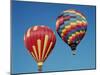 Colorful Hot Air Balloons in Sky, Albuquerque, New Mexico, USA-null-Mounted Photographic Print