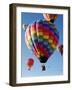 Colorful Hot Air Balloons in Sky, Albuquerque, New Mexico, USA-null-Framed Photographic Print