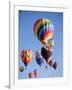 Colorful Hot Air Balloons in Sky, Albuquerque, New Mexico, USA-null-Framed Photographic Print