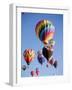 Colorful Hot Air Balloons in Sky, Albuquerque, New Mexico, USA-null-Framed Photographic Print