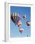 Colorful Hot Air Balloons in Sky, Albuquerque, New Mexico, USA-null-Framed Photographic Print