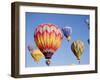 Colorful Hot Air Balloons in Sky, Albuquerque, New Mexico, USA-null-Framed Photographic Print