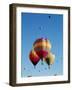 Colorful Hot Air Balloons in Sky, Albuquerque, New Mexico, USA-null-Framed Photographic Print