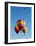 Colorful Hot Air Balloons in Sky, Albuquerque, New Mexico, USA-null-Framed Photographic Print