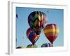 Colorful Hot Air Balloons in Sky, Albuquerque, New Mexico, USA-null-Framed Photographic Print