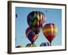 Colorful Hot Air Balloons in Sky, Albuquerque, New Mexico, USA-null-Framed Photographic Print