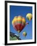 Colorful Hot Air Balloons in Sky, Albuquerque, New Mexico, USA-null-Framed Photographic Print