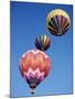 Colorful Hot Air Balloons in Sky, Albuquerque, New Mexico, USA-null-Mounted Photographic Print