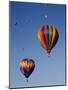 Colorful Hot Air Balloons in Sky, Albuquerque, New Mexico, USA-null-Mounted Photographic Print