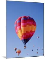 Colorful Hot Air Balloons in Sky, Albuquerque, New Mexico, USA-null-Mounted Photographic Print