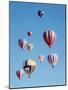 Colorful Hot Air Balloons in Sky, Albuquerque, New Mexico, USA-null-Mounted Photographic Print