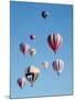 Colorful Hot Air Balloons in Sky, Albuquerque, New Mexico, USA-null-Mounted Photographic Print