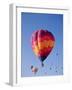 Colorful Hot Air Balloons in Sky, Albuquerque, New Mexico, USA-null-Framed Photographic Print